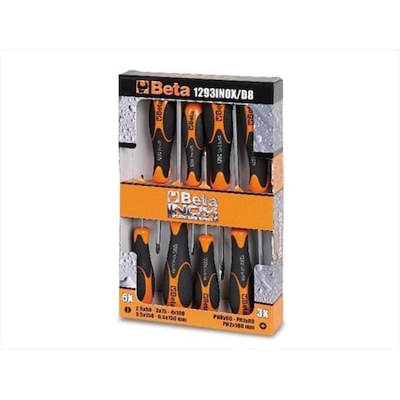Beta Beta Tools 012930408 1293INOX D8 - Screwdriver Set In Box; Set Of 8 12930408